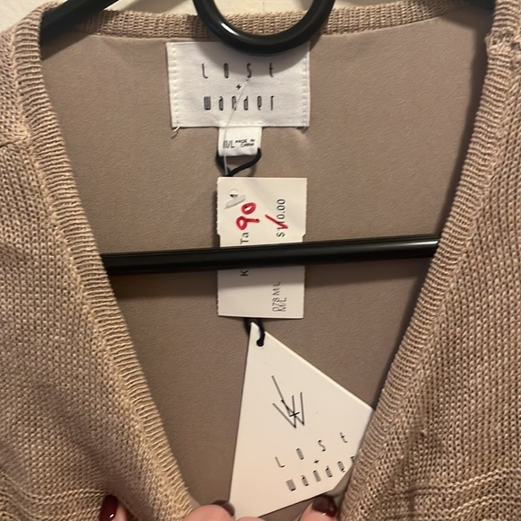 Lost + Wander Dress ‘Ku De Ta’ Crochet Sleeveless Tan Size M/L - Picture 3 of 9